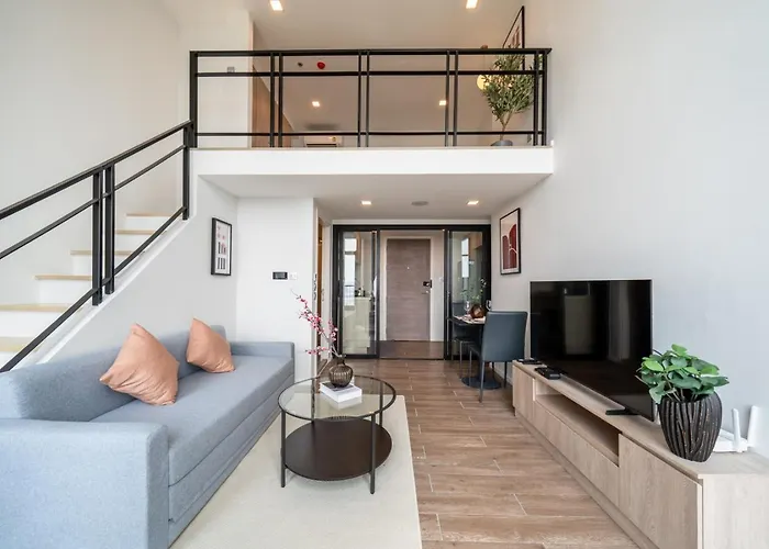 公寓 Near Bts L Duplex 42 Sqm L Rooptop Pool 曼谷