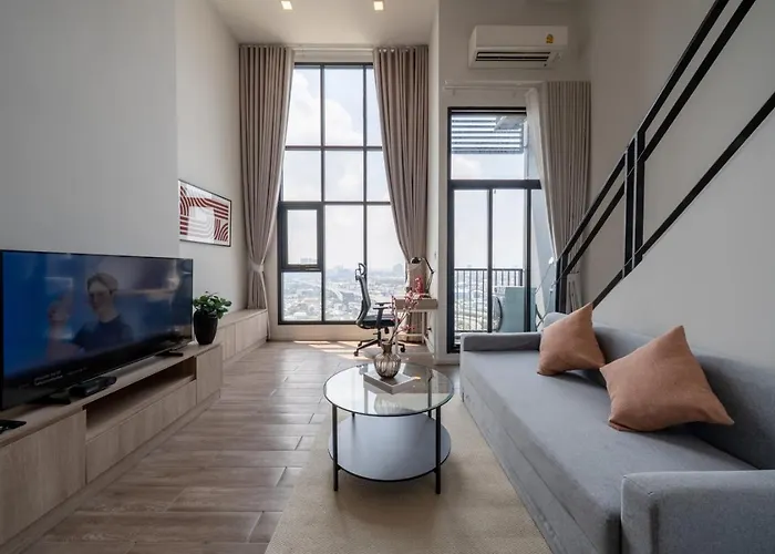 Near Bts L Duplex 42 Sqm L Rooptop Pool 公寓 *