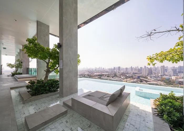 Near Bts L Duplex 42 Sqm L Rooptop Pool * 曼谷