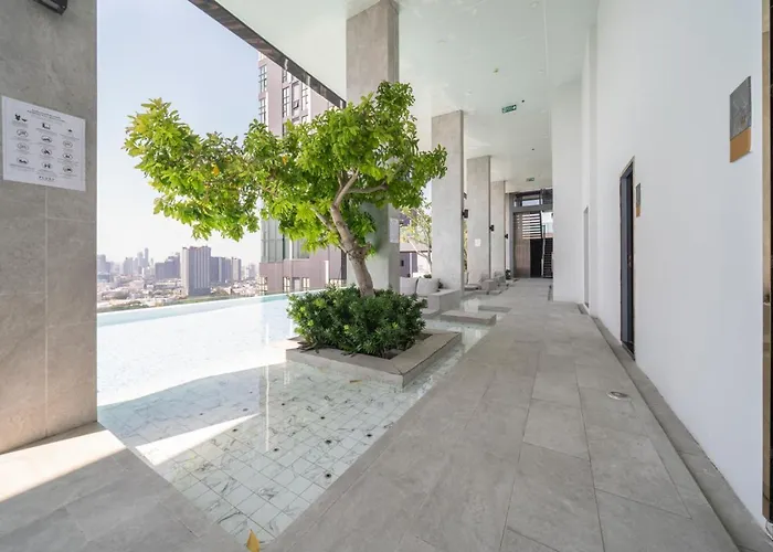 Near Bts L Duplex 42 Sqm L Rooptop Pool 公寓 *