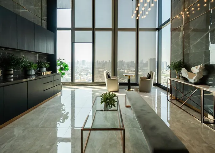 Near Bts L Duplex 42 Sqm L Rooptop Pool 公寓 曼谷